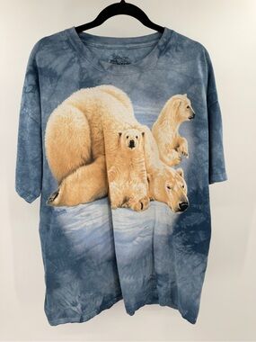 The Mountain Tee Men’s 2XL Polar Bear Graphic Tee - Blue